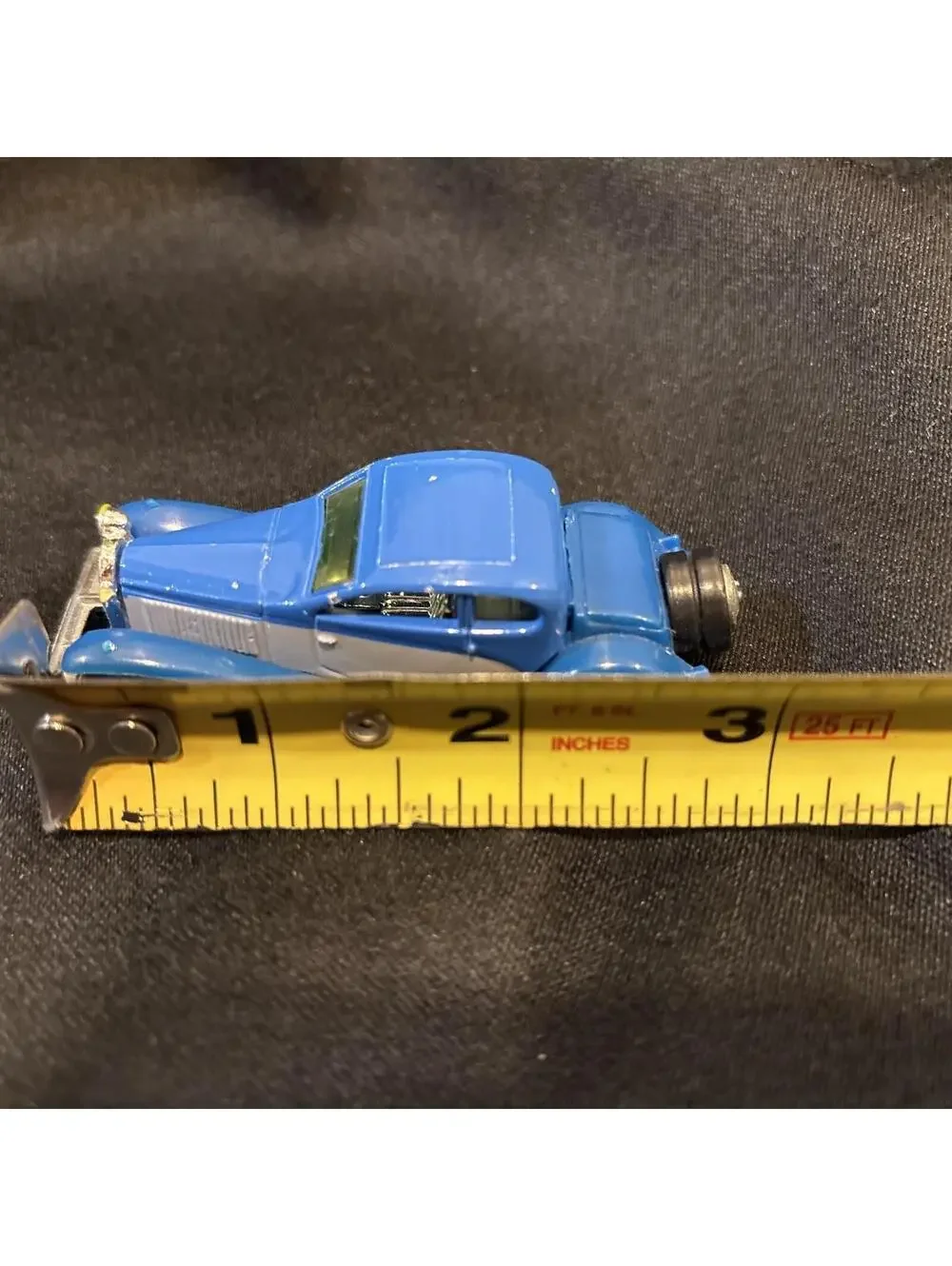 1930’S Bugatti Coupe DeVille Blue & Gray Hot Wheels 1980 Die-cast Car